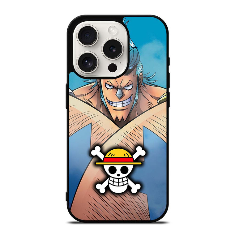 ONE PIECE LOGO CARTOON FRANKY iPhone 15 Pro Case Cover