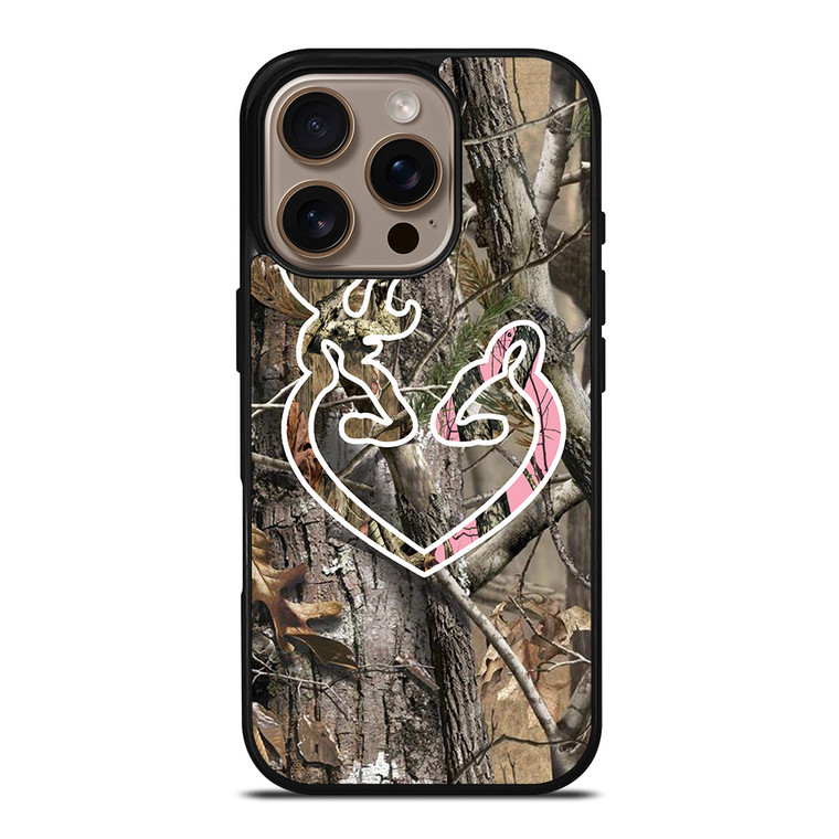 CAMO BROWNING LOVE iPhone 16 Pro Case Cover