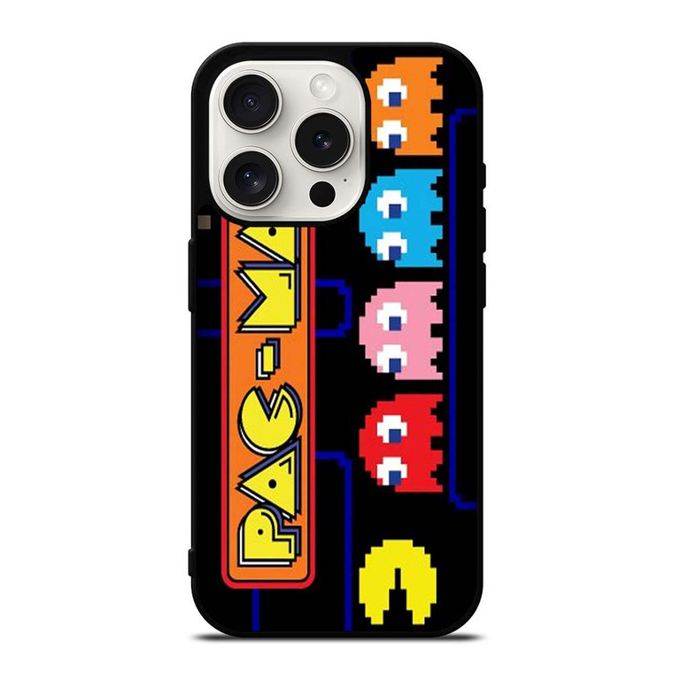 PAC MAN GAME RETRO iPhone 15 Pro Case Cover PAC MAN GAME RETRO iPhone 15 Pro Case Cover