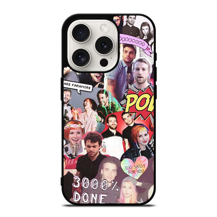PARAMORE BAND COLLAGE iPhone 15 Pro Case Cover PARAMORE BAND COLLAGE iPhone 15 Pro Case Cover
