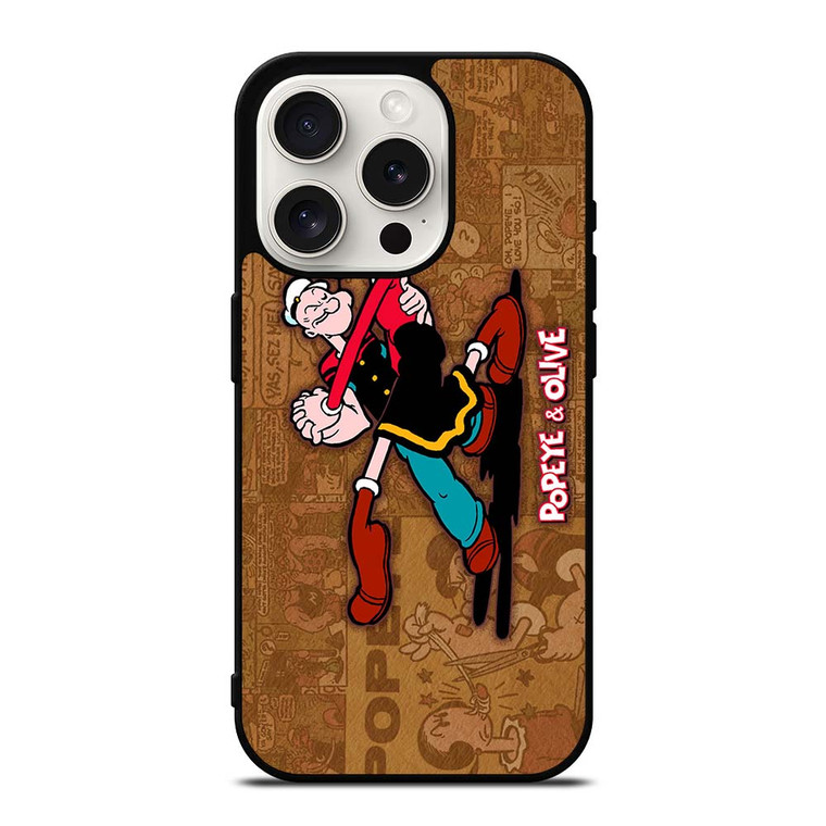 POPEYE AND OLIVE DANCE iPhone 15 Pro Case Cover POPEYE AND OLIVE DANCE iPhone 15 Pro Case Cover