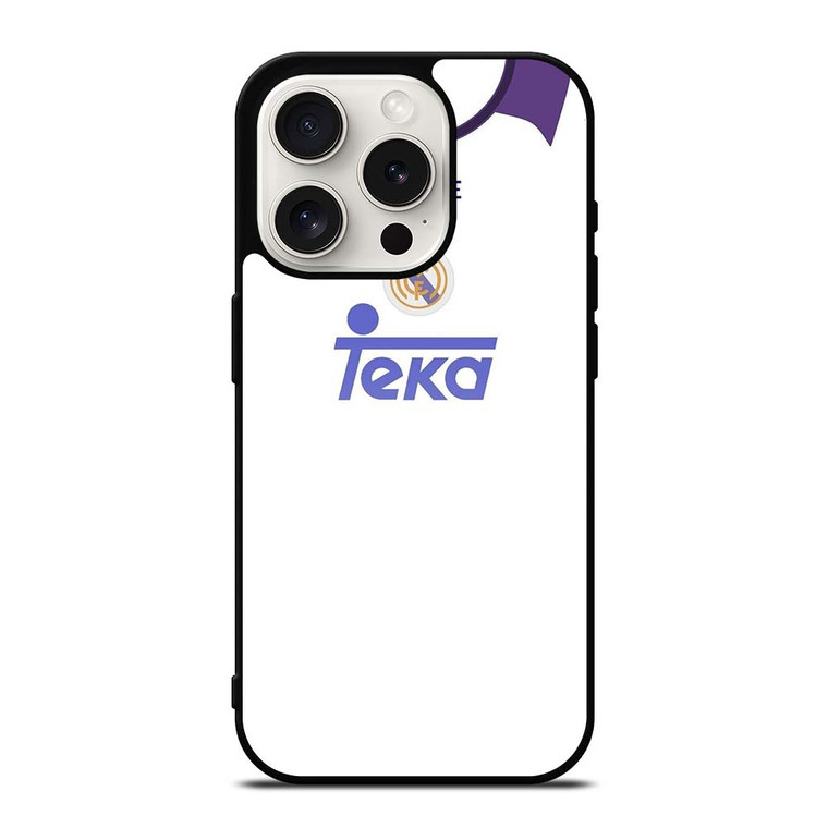 REAL MADRID CF CLASSIC JERSEY TEKA iPhone 15 Pro Case Cover REAL MADRID CF CLASSIC JERSEY TEKA iPhone 15 Pro Case Cover
