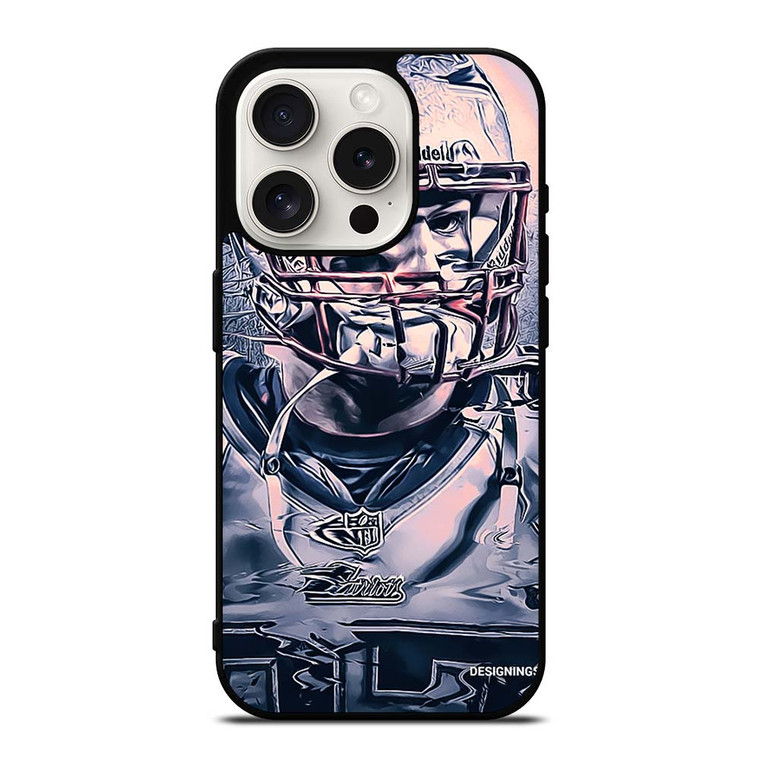 ROB GRONKOWSKI NEW ENGLAND PATRIOTS ART iPhone 15 Pro Case Cover