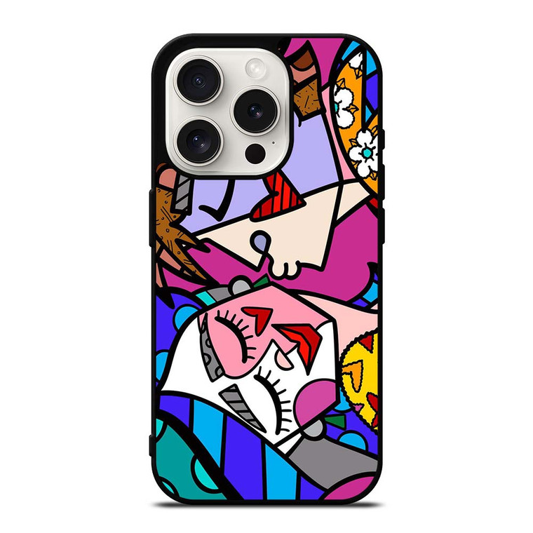 ROMERO BRITTO LOVE KISS iPhone 15 Pro Case Cover