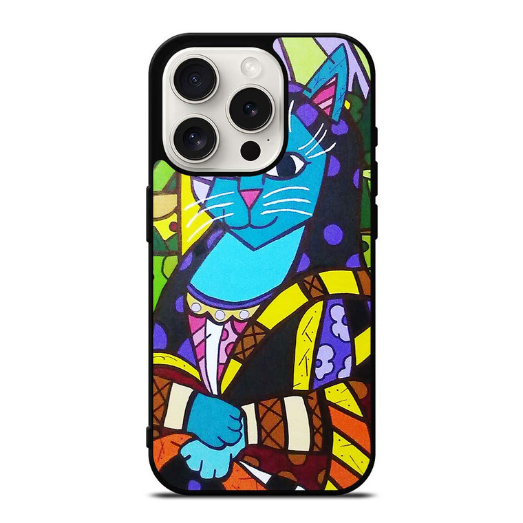 ROMERO BRITTO MONALISA iPhone 15 Pro Case Cover