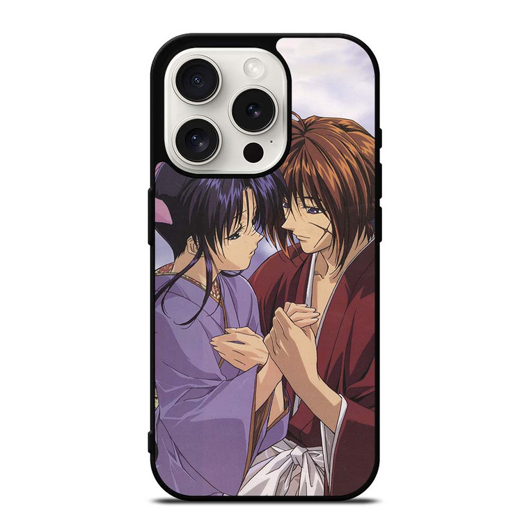 SAMURAI X RUROUNI KENSHIN AND KAORU iPhone 15 Pro Case Cover