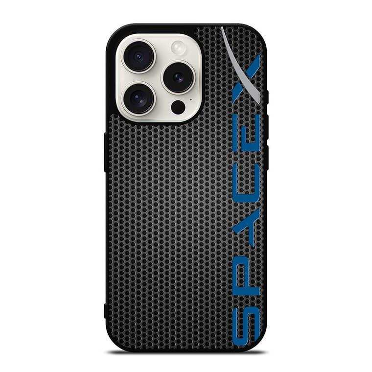SPACE X LOGO METAL iPhone 15 Pro Case Cover