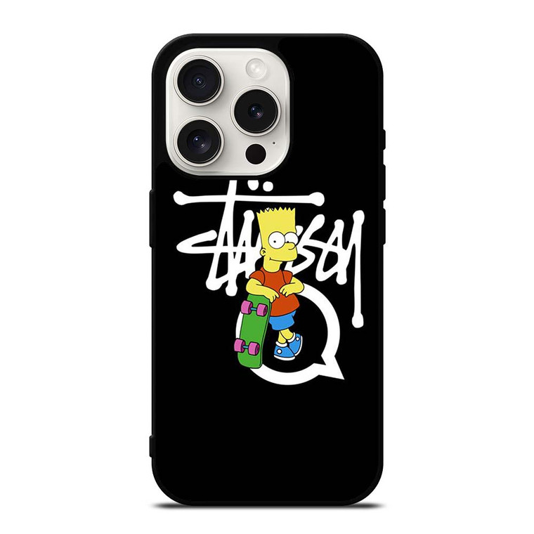 STUSSY BART SIMSON iPhone 15 Pro Case Cover