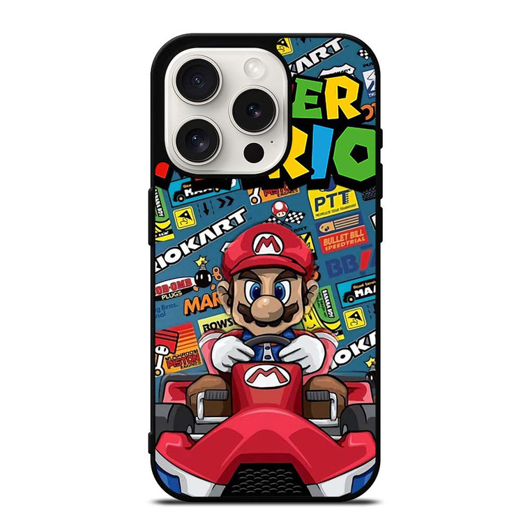 SUPER MARIO BROSS MARIO KART NINTENDO iPhone 15 Pro Case Cover