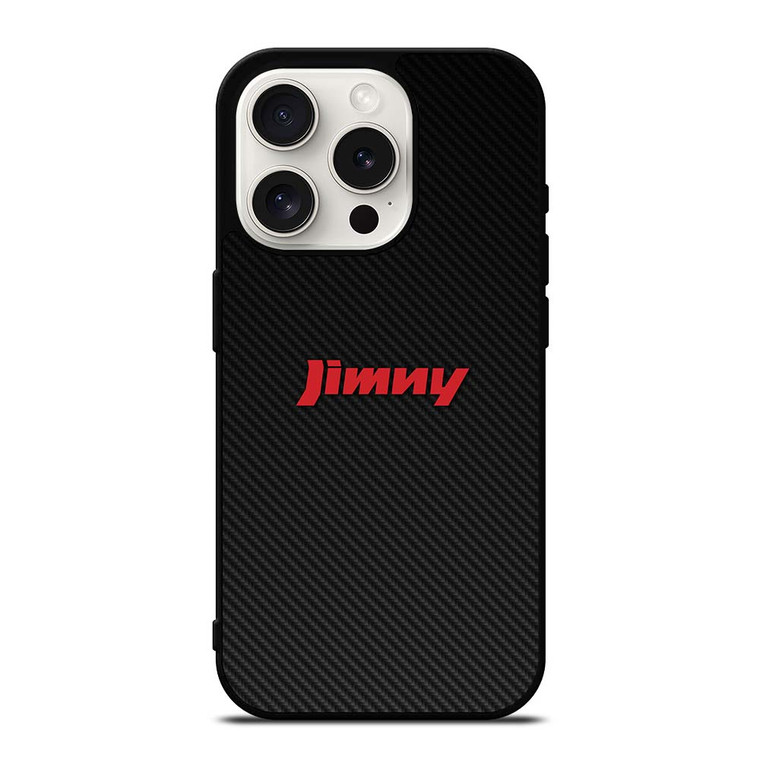 SUZUKI JJIMNY LOGO CARBON iPhone 15 Pro Case Cover