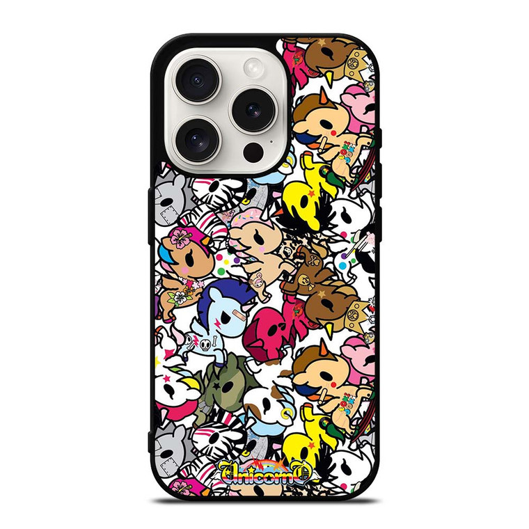 TOKIDOKI UNICORN COLLAGE iPhone 15 Pro Case Cover