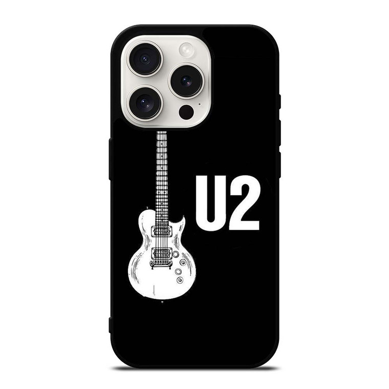 U2 BAND GUITAR iPhone 15 Pro Case Cover