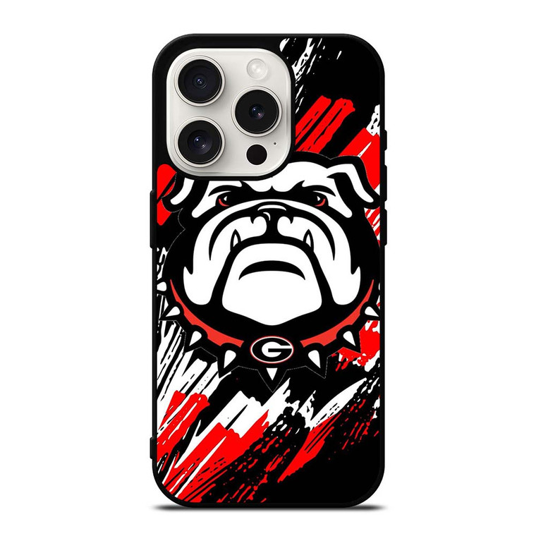 UGA UNIVERSITY OF GEORGIA BULLDOGS LOGO iPhone 15 Pro Case Cover