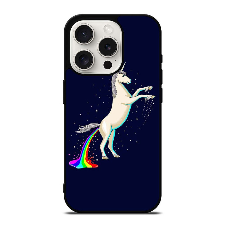 UNICORN POOPING RAINBOW iPhone 15 Pro Case Cover