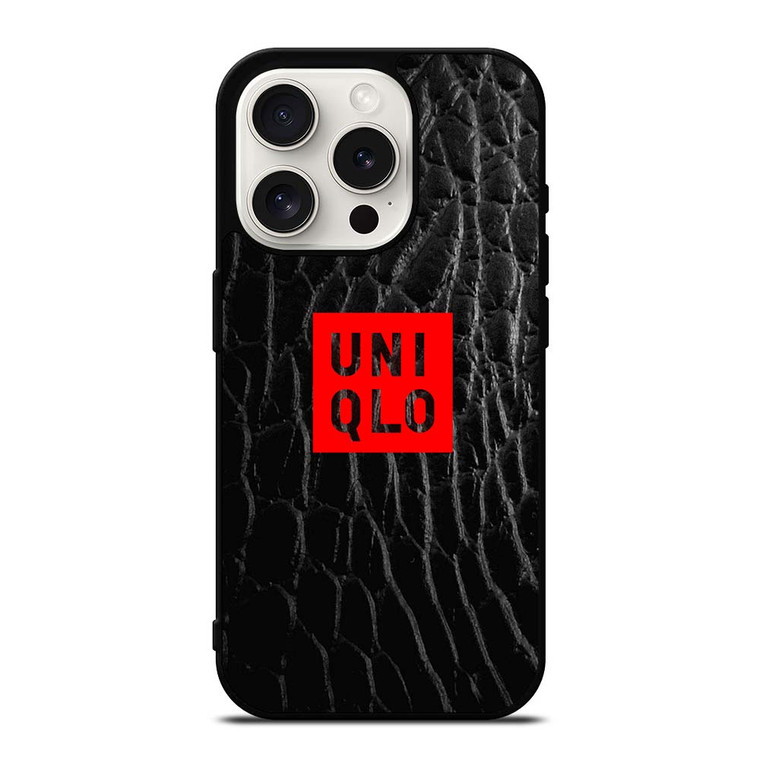UNIQLO LOGO SNAKE SKIN iPhone 15 Pro Case Cover UNIQLO LOGO SNAKE SKIN iPhone 15 Pro Case Cover