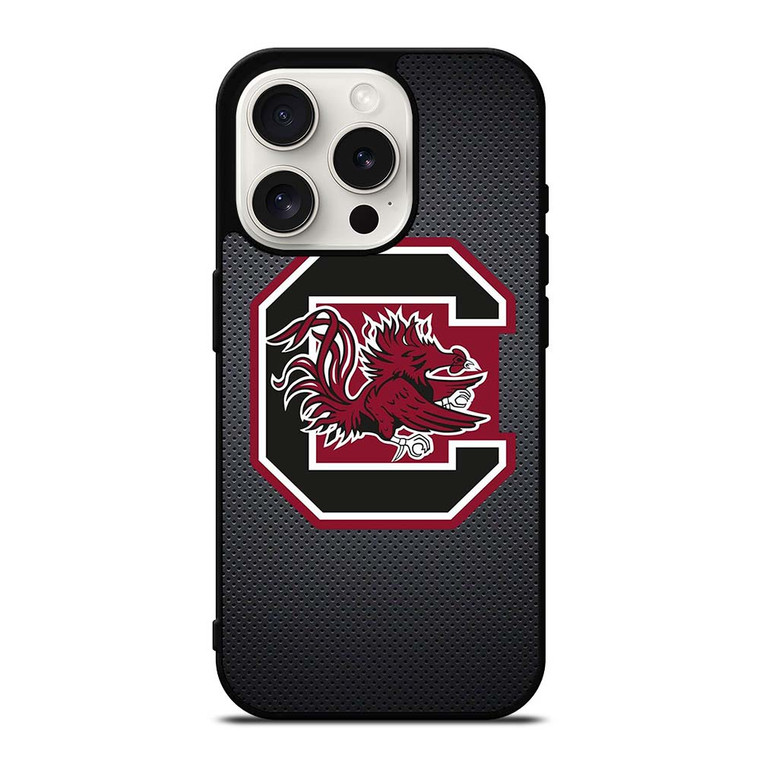 UNIVERSITY FOOTBALL SOUTH CAROLINA GAMECOCKS LOGO iPhone 15 Pro Case Cover