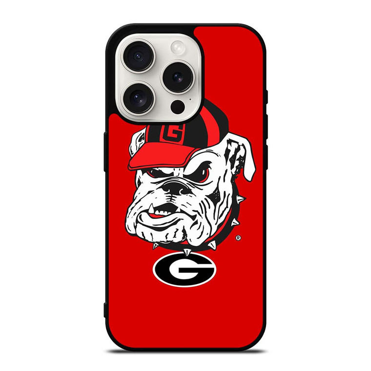 UNIVERSITY OF GEORGIA BULLDOGS UGA iPhone 15 Pro Case Cover
