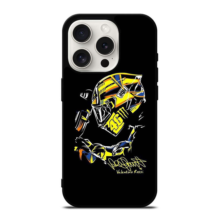 VALENTINO ROSSI THE DOCTOR 46 SIGNATURE iPhone 15 Pro Case Cover VALENTINO ROSSI THE DOCTOR 46 SIGNATURE iPhone 15 Pro Case Cover