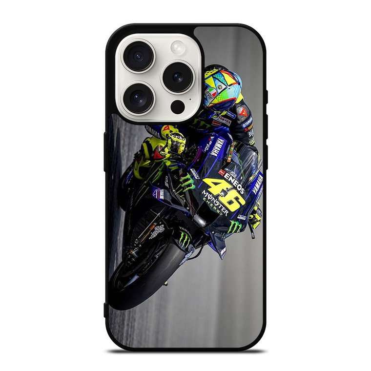 VALENTINO ROSSI THE DOCTOR 46 YAMAHA iPhone 15 Pro Case Cover VALENTINO ROSSI THE DOCTOR 46 YAMAHA iPhone 15 Pro Case Cover