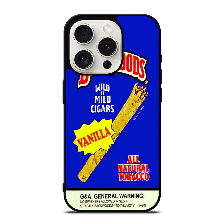 VANILLA BACKWOODS CIGARS iPhone 15 Pro Case Cover