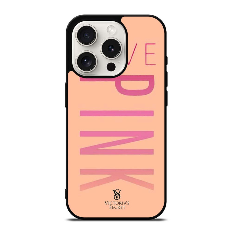 VICTORIA S SECRET LOVE PINK iPhone 15 Pro Case Cover VICTORIA S SECRET LOVE PINK iPhone 15 Pro Case Cover