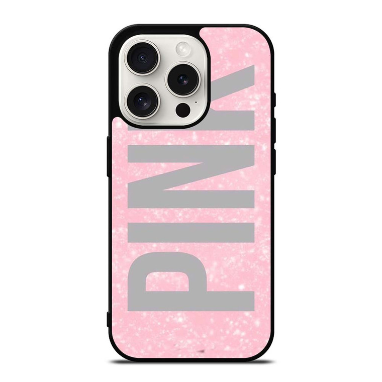 VICTORIA'S SECRET PINK SPARKLE LOGO iPhone 15 Pro Case Cover VICTORIA'S SECRET PINK SPARKLE LOGO iPhone 15 Pro Case Cover