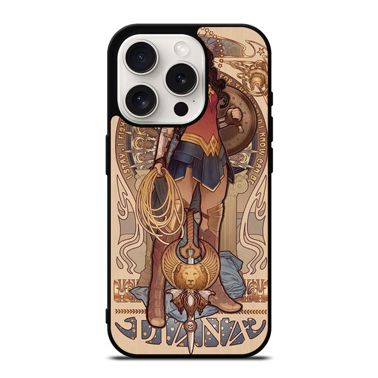 WONDER WOMAN DIANA ART iPhone 15 Pro Case Cover WONDER WOMAN DIANA ART iPhone 15 Pro Case Cover