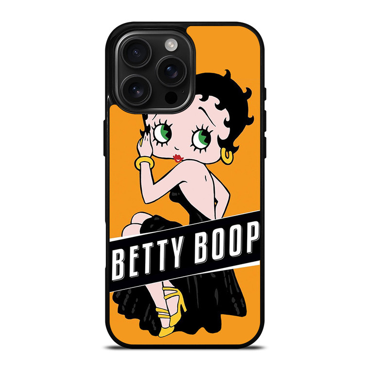 BETTY BOOP BLACK iPhone 16 Pro Max Case Cover