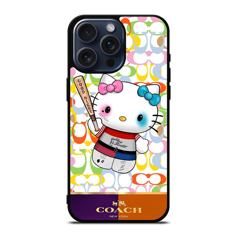 COACH NEW YORK LOGO HELLO KITTY HARLEY QUINN iPhone 15 Pro Max Case Cover COACH NEW YORK LOGO HELLO KITTY HARLEY QUINN iPhone 15 Pro Max Case Cover