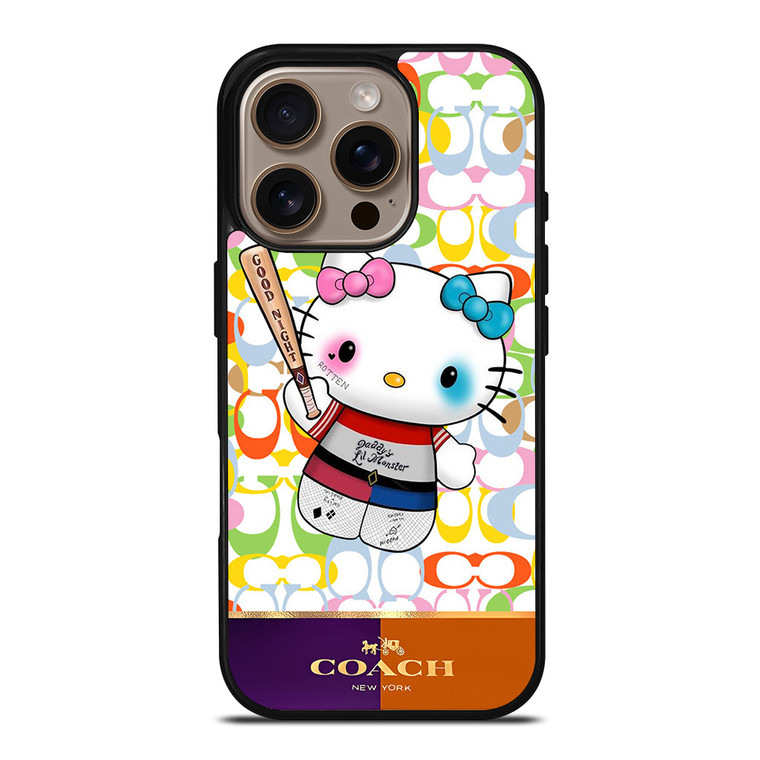 COACH NEW YORK LOGO HELLO KITTY HARLEY QUINN iPhone 16 Pro Case Cover COACH NEW YORK LOGO HELLO KITTY HARLEY QUINN iPhone 16 Pro Case Cover