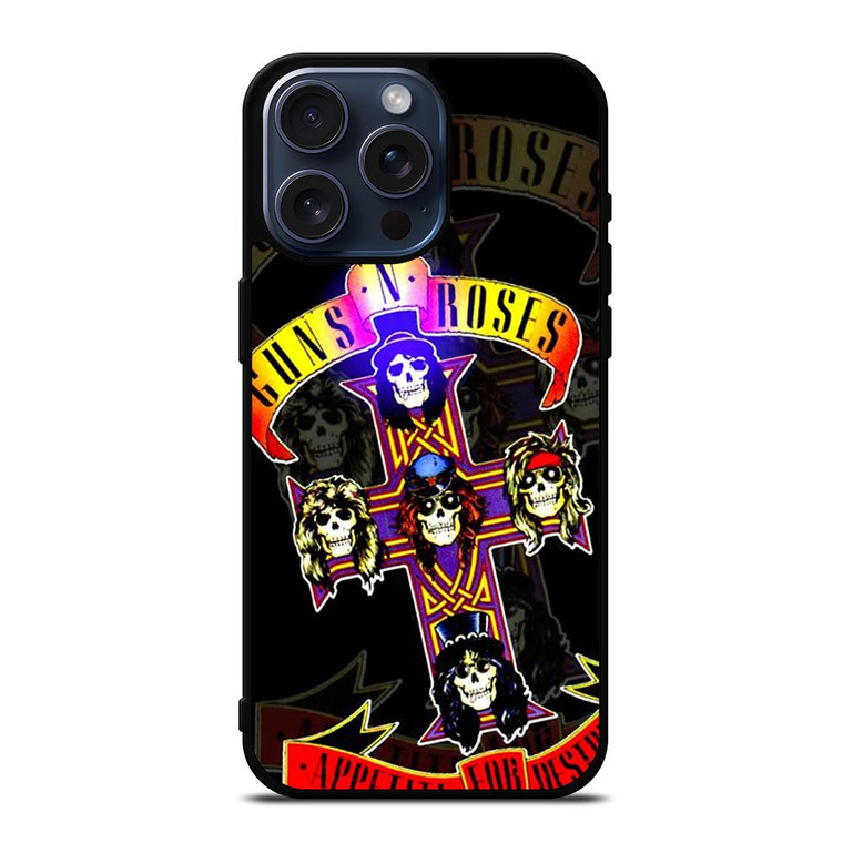 GUNS N ROSES BAND ROCK iPhone 15 Pro Max Case Cover