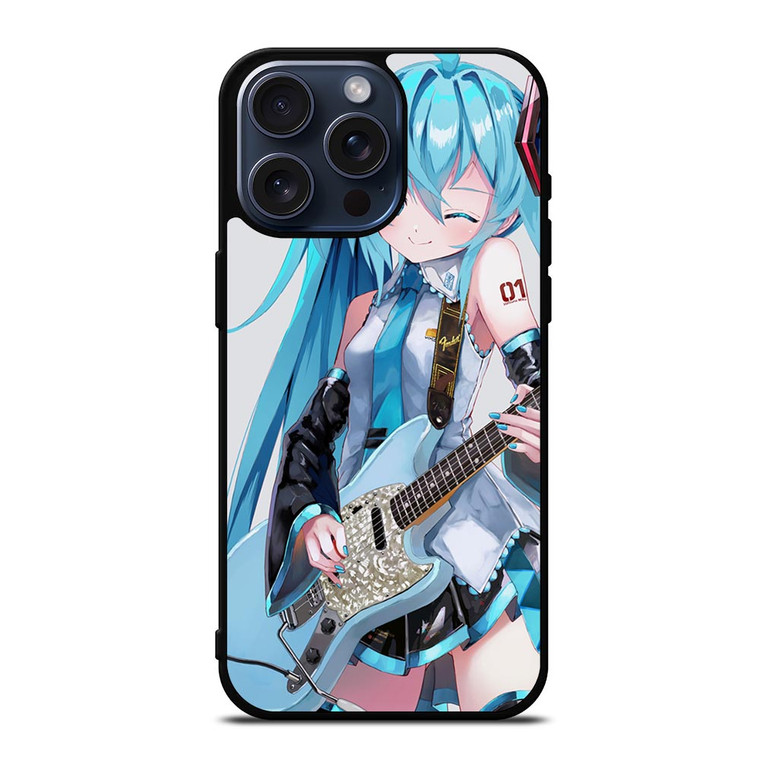 HATSUNE MIKU GUITAR iPhone 15 Pro Max Case Cover HATSUNE MIKU GUITAR iPhone 15 Pro Max Case Cover
