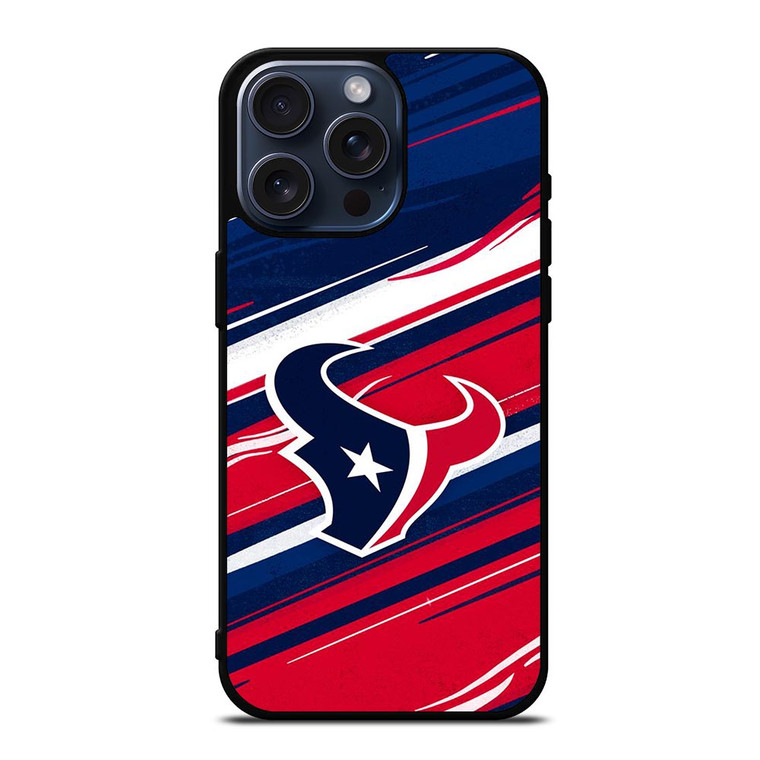 HOUSTON TEXANS LOGO ART iPhone 15 Pro Max Case Cover