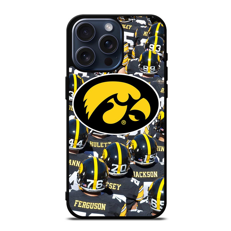 IOWA HAWKEYES FOOTBALL iPhone 15 Pro Max Case Cover