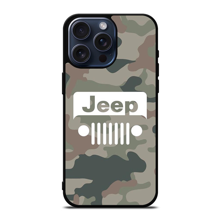 JEEP CAMO LOGO iPhone 15 Pro Max Case Cover