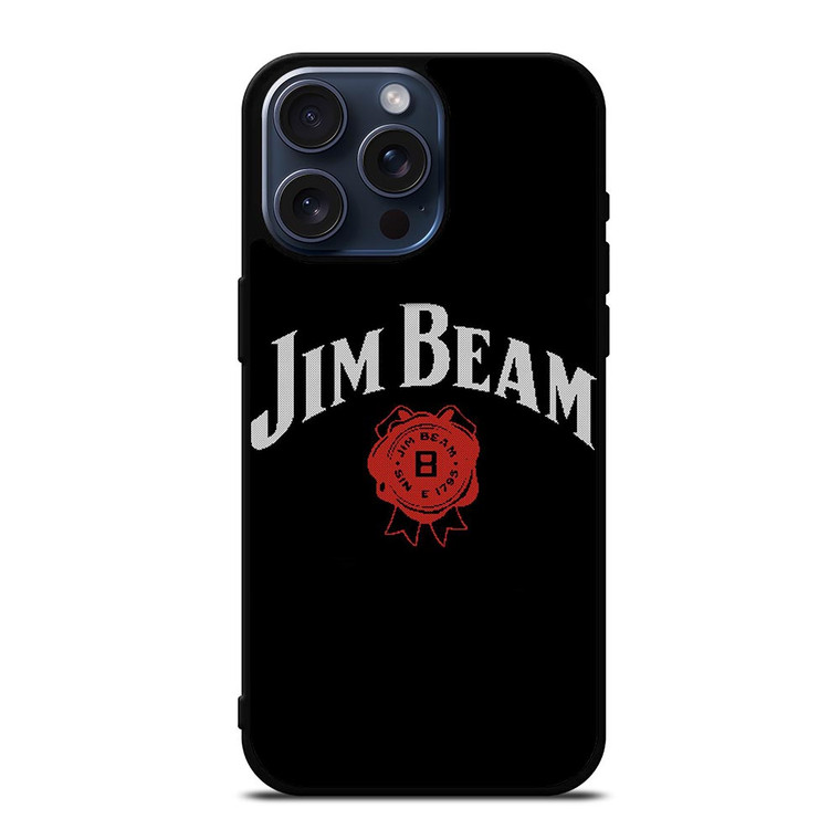 JIM BEAM WHISKEY RED LOGO iPhone 15 Pro Max Case Cover