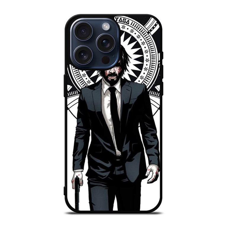 JOHN WICK ART iPhone 15 Pro Max Case Cover JOHN WICK ART iPhone 15 Pro Max Case Cover