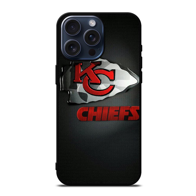 KANSAS CHIEFS FOOTBALL LOGO TEAM ICON iPhone 15 Pro Max Case Cover