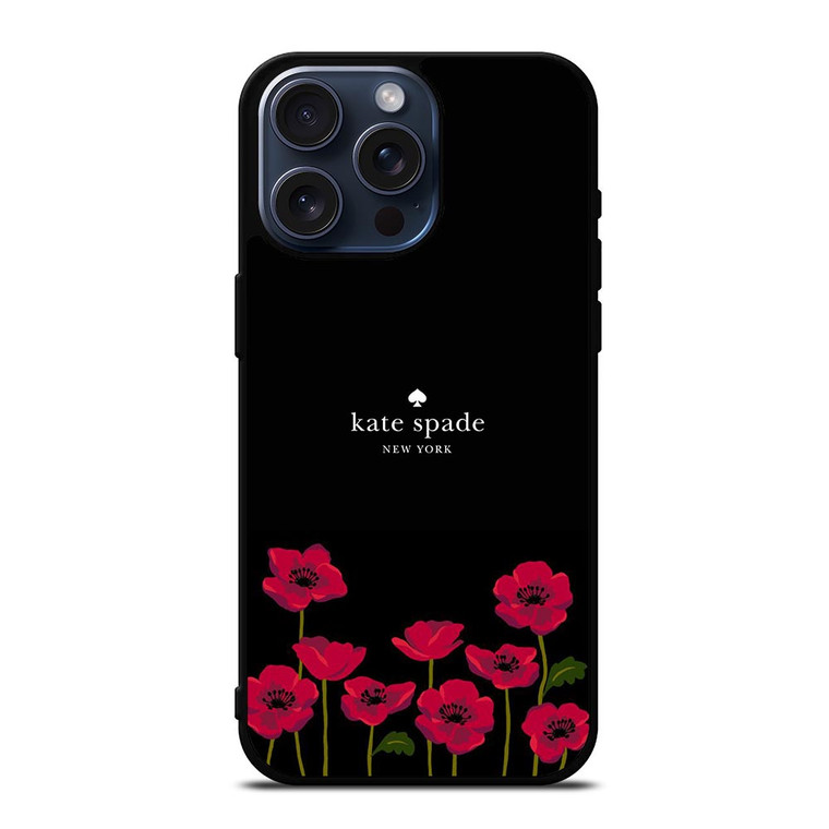 KATE SPADE NEW YORK LOGO ROSES iPhone 15 Pro Max Case Cover