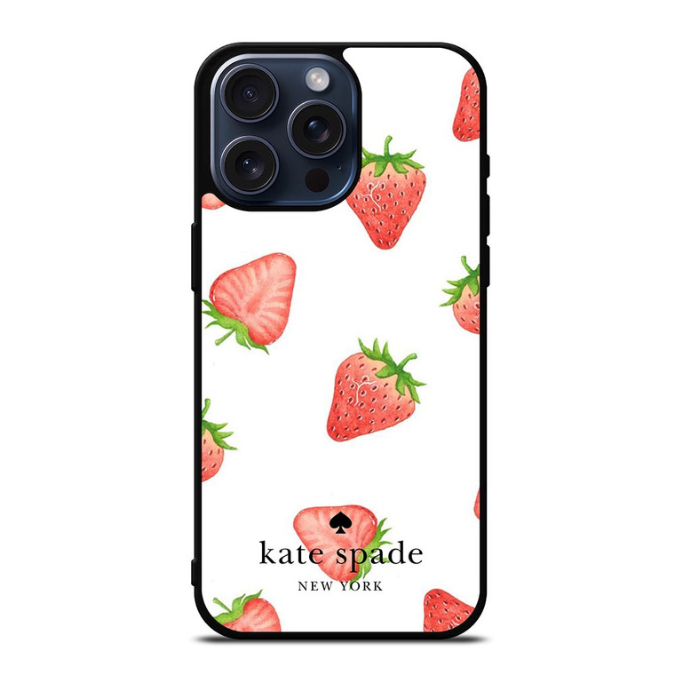 KATE SPADE NEW YORK LOGO STRAWBERRY ICON iPhone 15 Pro Max Case Cover