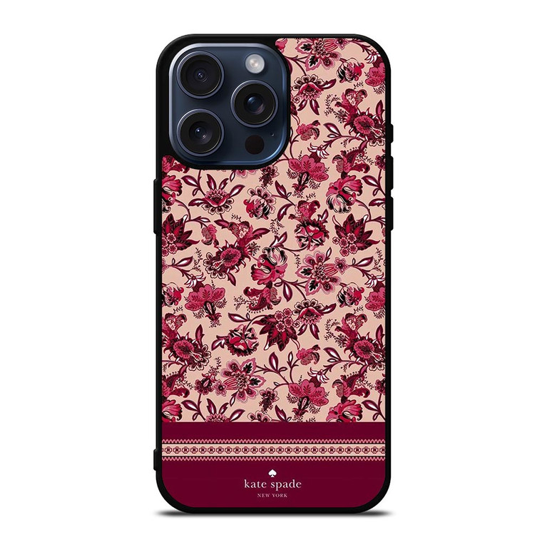 KATE SPADE NEW YORK RED FLORAL iPhone 15 Pro Max Case Cover