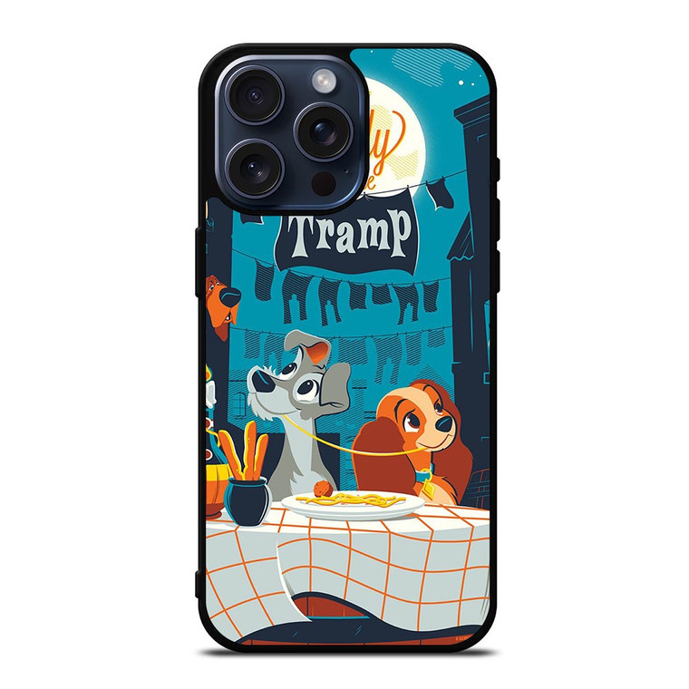 LADY AND THE TRAMP DISNEY CARTOON iPhone 15 Pro Max Case Cover