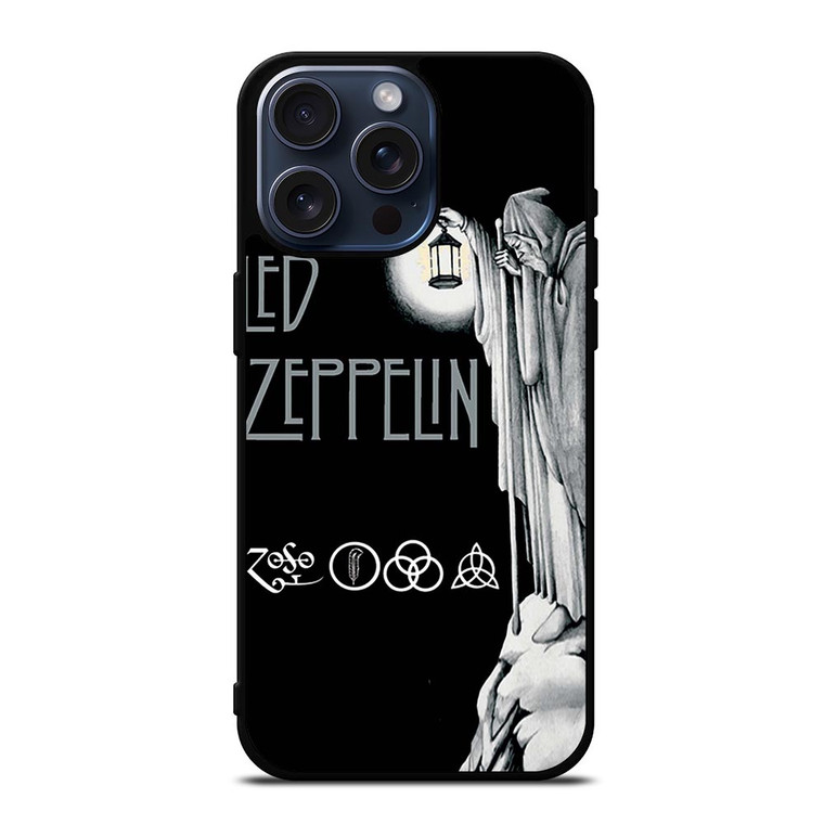 LED ZEPPELIN DARKNESS iPhone 15 Pro Max Case Cover