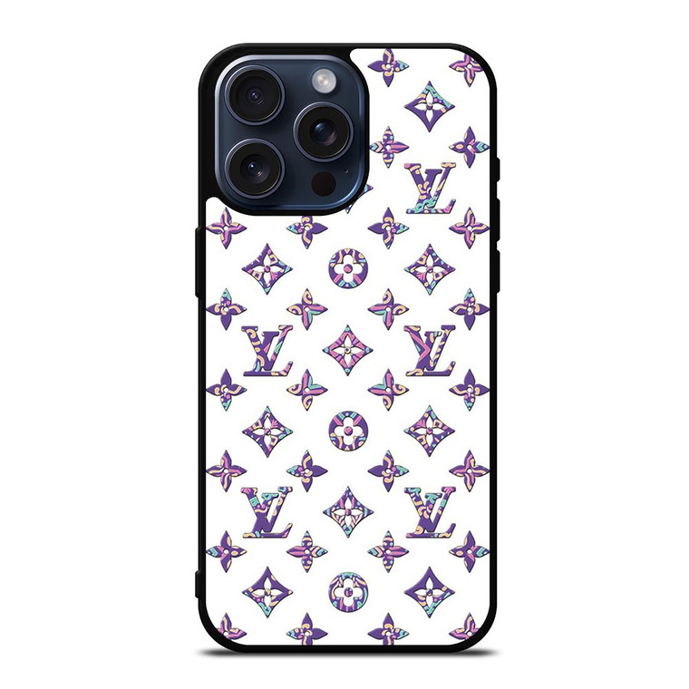 LOUIS VUITTON PATTERN LV LOGO ICON iPhone 15 Pro Max Case Cover