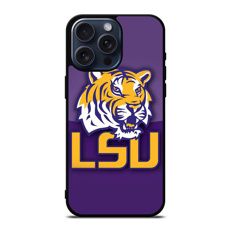 LSU TIGERS FOOTBALL LOGO iPhone 15 Pro Max Case Cover
