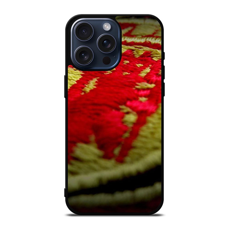 MANCHESTER UNITED EMBOIDERED LOGO iPhone 15 Pro Max Case Cover