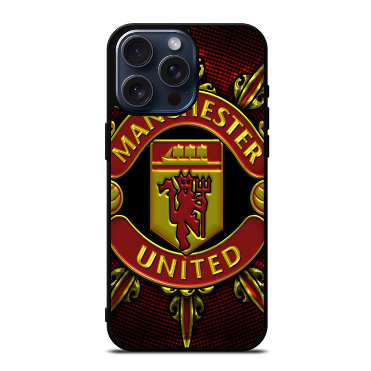 MANCHESTER UNITED LOGO ART iPhone 15 Pro Max Case Cover