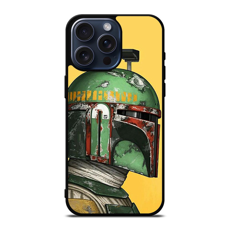 MANDALORIAN HEAD STAR WARS iPhone 15 Pro Max Case Cover