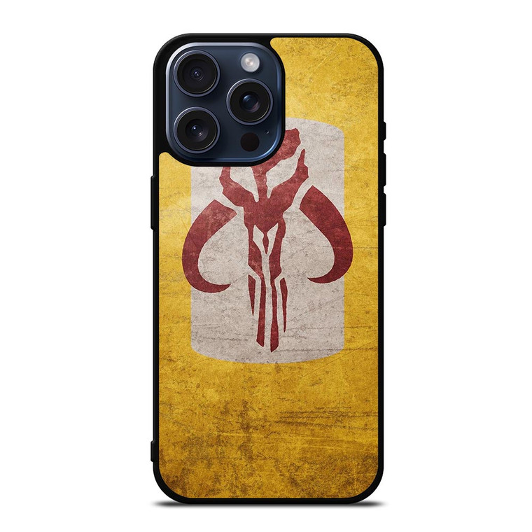 MANDALORIAN YELLOW LOGO iPhone 15 Pro Max Case Cover