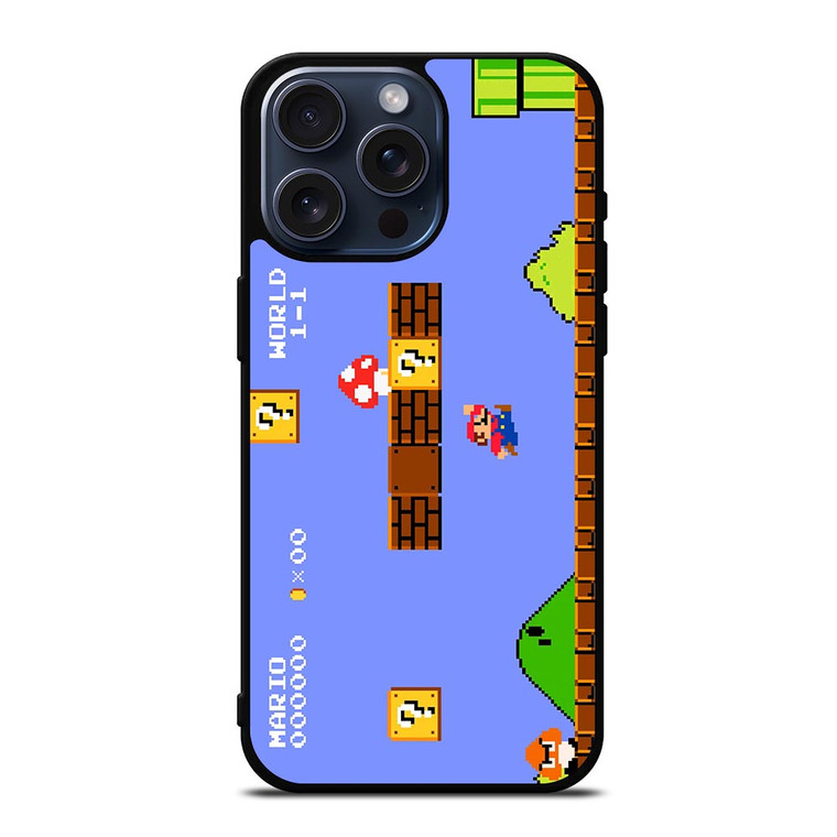 MARIO BROSS RETRO NES iPhone 15 Pro Max Case Cover